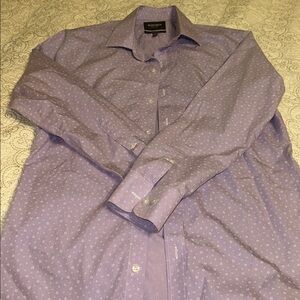 Bonobos Mens 16/34 Long Sleeve Shirt Tailored slim fit. Button Up Lilac Lavender